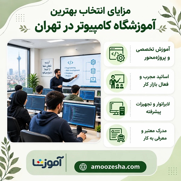 مزایای انتخاب بهترین آموزشگاه کامپیوتر در تهران