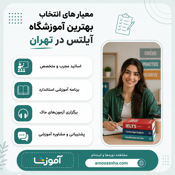 معیارهای مهم انتخاب بهترین آموزشگاه آیلتس در تهران