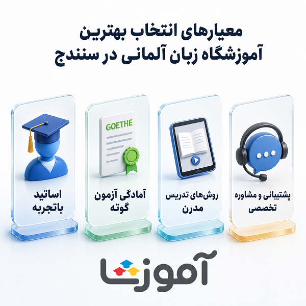معیارهای انتخاب بهترین آموزشگاه زبان آلمانی در سنندج