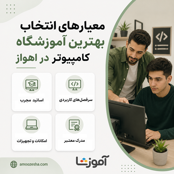 معیارهای انتخاب بهترین آموزشگاه کامپیوتر در اهواز