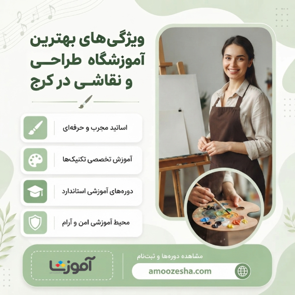 ویژگی های بهترین آموزشگاه طراحی و نقاشی در کرج