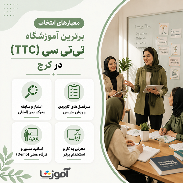 معیارهای انتخاب بهترین آموزشگاه TTC در کرج