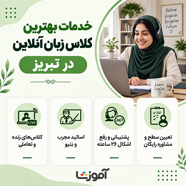 خدمات بهترین کلاس زبان آنلاین در تبریز